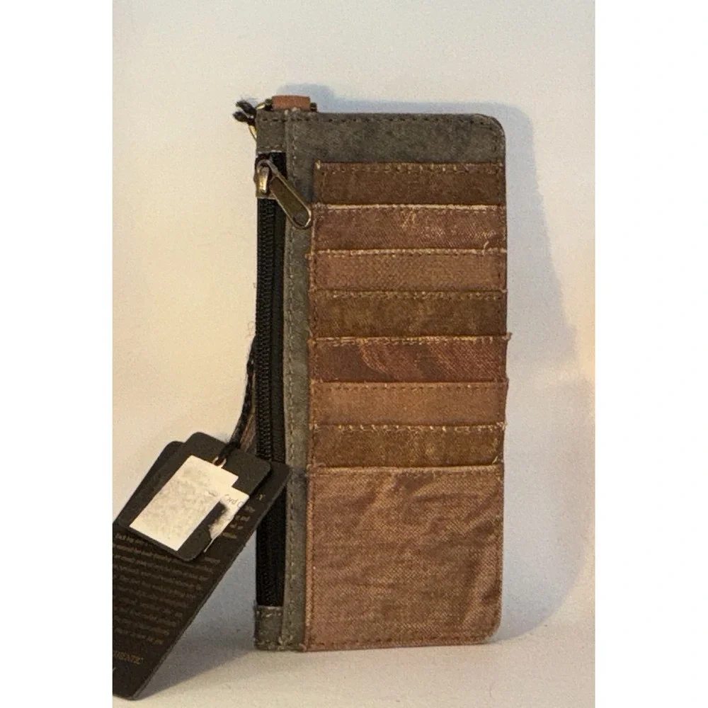 Mona B Live Love Wander Natural Wallet / Credit Card Holder